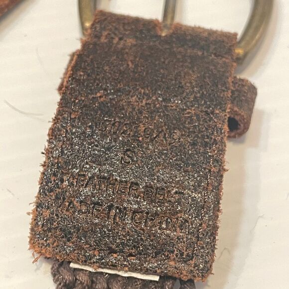 5 row beading leather heritage small western women's belt (T130) - Picture 2 of 3